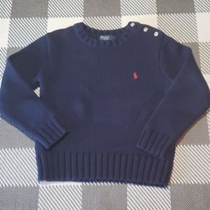 Polo by Ralph Lauren navy blue sweater size 5